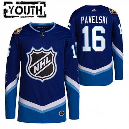 Dallas Stars Joe Pavelski 16 2022 NHL All-Star Blauw Authentic Shirt - Kinderen